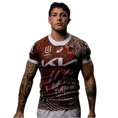 Brisbane Broncos Indigenous Rugby Jersey 2024 Mens