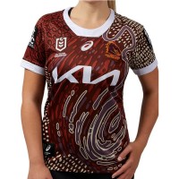 Brisbane Broncos Indigenous Rugby Jersey 2024 Womens