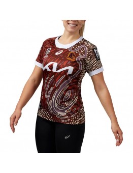 Brisbane Broncos Indigenous Rugby Jersey 2024 Womens