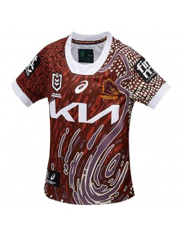 Brisbane Broncos Indigenous Rugby Jersey 2024 Kids