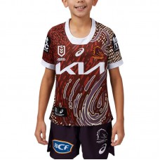 Brisbane Broncos Indigenous Rugby Jersey 2024 Kids
