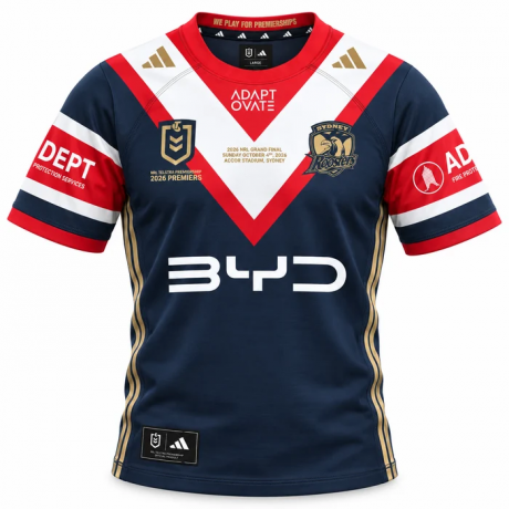 Sydney Roosters Premiers 2026 Jersey