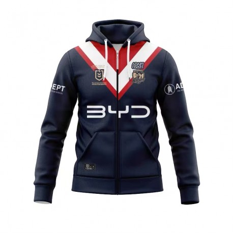 Sydney Roosters 2026 Premiers Full-Zip Hoodie for Men