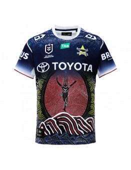 North Queensland Cowboys Mens Rugby Jersey Indigenous 2023
