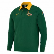 South Africa Springboks Rugby Long Sleeve Pique Polo 2025 Mens