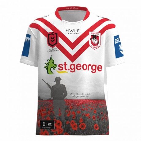 St George Illawarra Dragons Mens Rugby Jersey Commemorative 2023