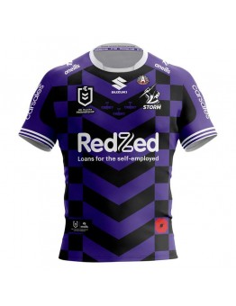 Melbourne Storm Rugby Jersey Anzac 2025 Men's